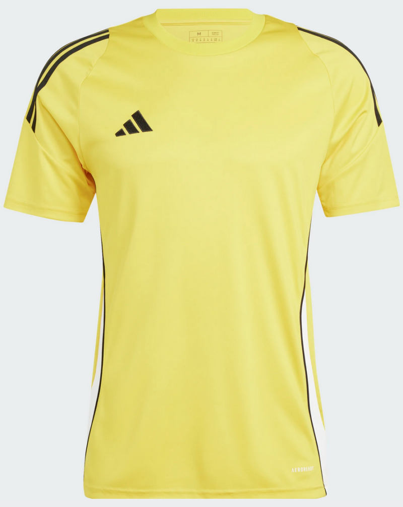 adidas Tiro 24 T-Shirt Gelb inkl. Teamlogo/Teamname