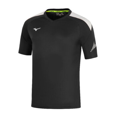 Mizuno RB Tee Schwarz Weiss inkl. Teamlogo