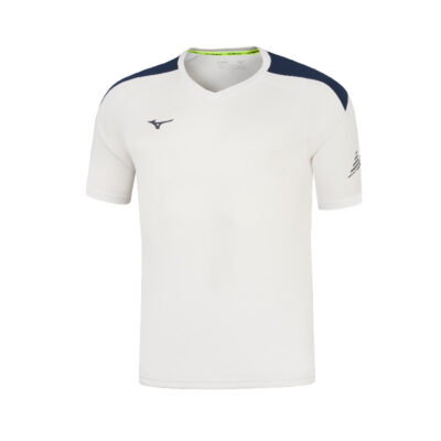 Mizuno RB Tee Weiss Navy inkl. Teamlogo