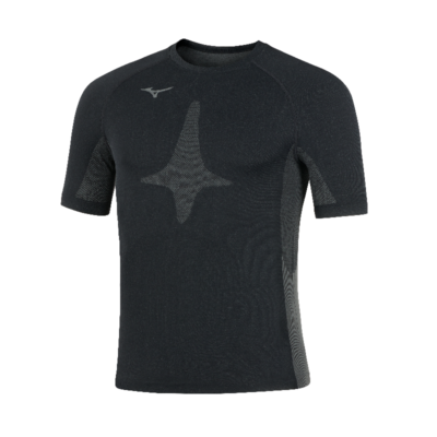 Mizuno Team Short Sleeve Underwear Schwarz