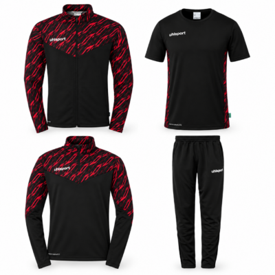 Kinder-SET uhlsport SG Betzigau/Wildpoldsried (4-teilig/Größe 116 - 164) inkl. Teamlogo/Rückensponsor bei den Oberteilen
